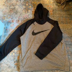 Nike gray and black hoodie